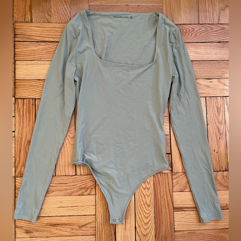 Sage Green Long Sleeve Bodysuit